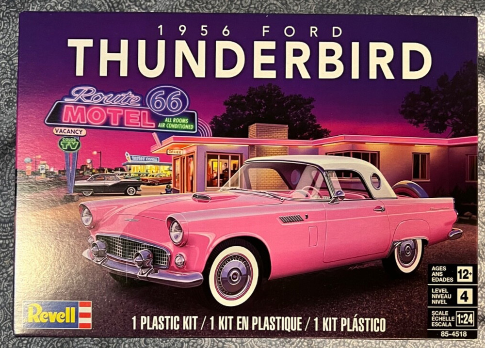 Revell 1956 Ford Thunderbird 1:24 scale Model Kit #85-4518 New in sealed box