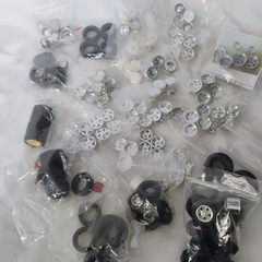 Huge Bulk Lot Model Car Wheels and Tires 1/24 1/25 Scale Custom Parts Junkyard