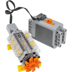 Powered V8 Engine Kit M Motor AA Battery Box Dynamic Building Set