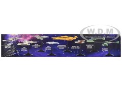 SKILL 2 MODEL KIT ALLIES & ADVERSARIES SET “STAR TREK” 1/2500 BY AMT AMT1443