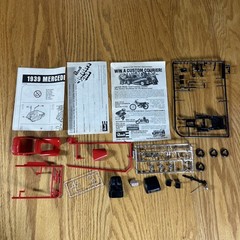 Vintage Revell 1939 Mercedes 540-K Model Kit 1/48 Scale