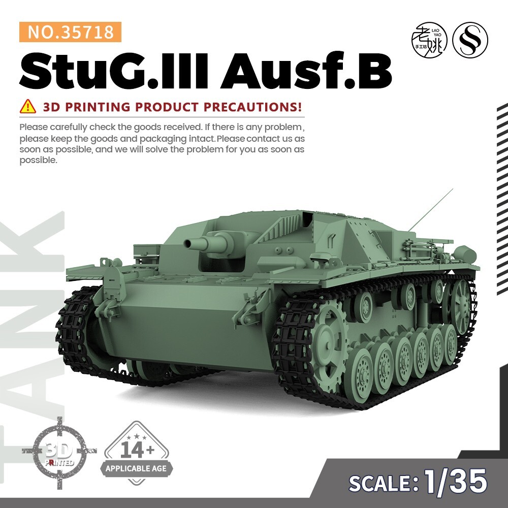 SSMODEL 718 1/35 Military Model Kit StuG.III Ausf.B GAMES