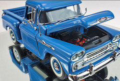 57 Chevy 1957 Pickup Truck Built Vintage Classic Race Car Metal Model 55 1955
