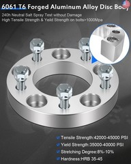 ECCPP 4PCS 1 Inch 5×5 to 5×5 5 Lug Wheel Spacers 5x127mm to 5x127mm Fits for