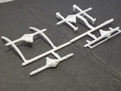 1984 GMC Pickup FRONT & REAR AXLE / SPRINGS from SUNDOWNER MPC 1:25 Model Kit 84