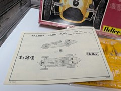 Heller Talbot Lago 4 .5L Race Car Plastic Model Kit 1/24 Scale