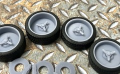 Resin 21/20 In. “Smoothie W/ Knock Offs” Model car Wheels/Tires 1/24 1/25 scale