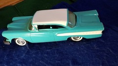 Vintage Dealer Promo Car AMT 1958 Ford Edsel. Turquoise Blue/White Top, 2 Door