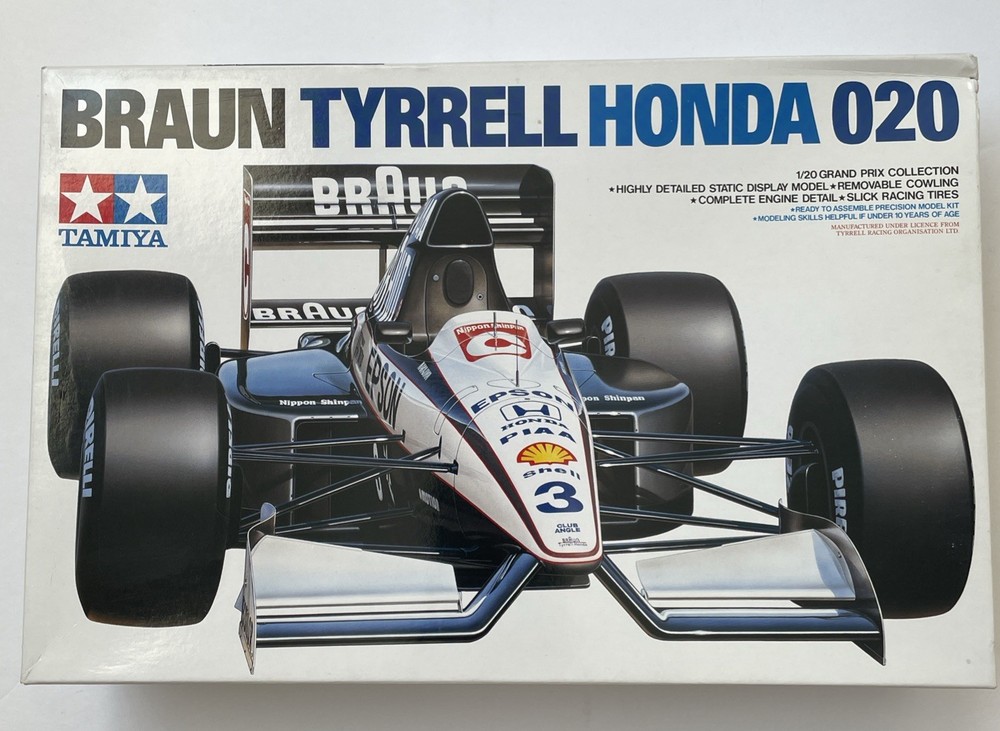 Tamiya 20029 Braun Tyrrell Honda 020 Grand Prix Formula 1 Race Car 1/20