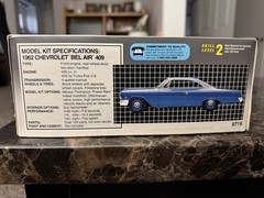 AMT ERTL ‘62 CHEVY BEL AIR 409 1/25 MODEL KIT. Parts Sealed FAST SHIPPING 🤩