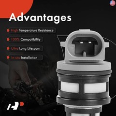 A-Premium Set of 4 Fuel Injectors Compatible with Chevrolet Beretta, Cavalier,