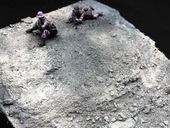 1/35 Scale Military Diorama Base Terrain Display Model Soldiers Figures Diecast