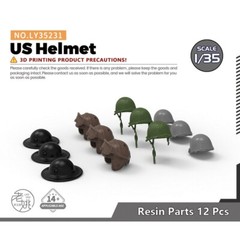 Yao’s Studio LY35231 1/35 Model Upgrade Parts US Helmets