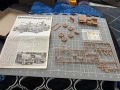 Tamiya 1/35 Scale U.S.M151A2 Ford Mutt Model Kit Partially Assembled!
