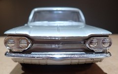 AMT promo car 1962 Chevrolet Corvair Monza 900 metallic silver/tan chevy