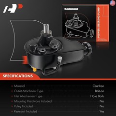 A-Premium Power Steering Pump with Reservoir Compatible with Chevrolet &