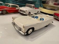 1956 Ford Thunderbird Dealer Promo Model Car in Unusual Colonial White