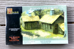 PEGASUS 1/72 Scale WW I or WW II Russian / Soviet Farm Houses Model Kit 7702 F/S