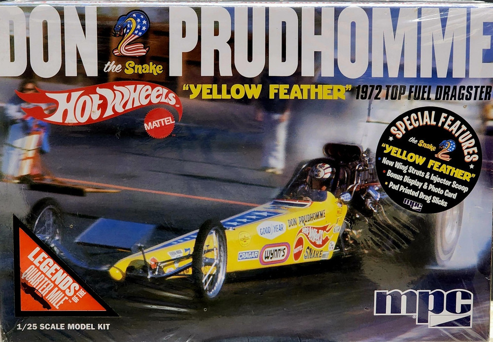 Don Prudhomme “Yellow Feather” Dragster MPC 1:25 NEW FACTORY SEALED *US Seller*