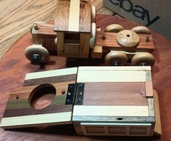 Vintage 1930’s Wooden English Truck With (7) Trailer Options US Seller