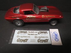 Corvette Auto Parts/Gypsy AA/GS 1/25 Decal from Fremont Racing Specialties