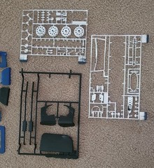 AMT Shelby Cobra 427 1/16 Scale Model Kit Open Box Partially Assembled As-Is