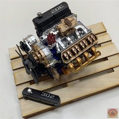 1:8-1:24 Scale Ford 302, 3D Resin Printed Kit with Ford C4 Automatic Trans