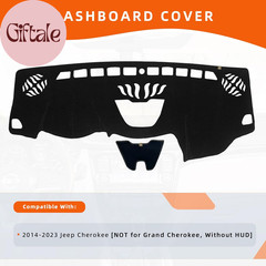Dashboard Cover Dash Mat Fit for Je-Ep Cherokee 2023-2014 (W/O HUD Models,Doesn’