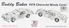 Salvino JR Models “Circus Circus” Buddy Baker ’78 Monte Carlo 1/25 Model Car Kit