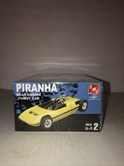 AMT Piranha Funny Car Model Kit Sealed Drag Car Retro Deluxe #38176 Rear Engine