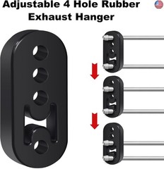 EVIL ENERGY Exhaust Hanger Rubber Adjustable Insulator Bushing Mount 4 Holes