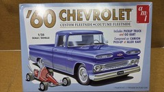 1960 Chevy Fleetside DECALS & INSTRUCTIONS 1/25 Scale AMT New Model Kit Parts