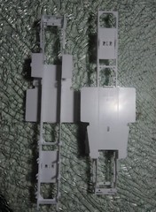 Lot of 2 Kenworth W900 Rig Semi 1/25 Truck Bare Frame Chassis Big Tractor Model