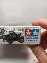 TAMIYA B.M.W. R75 German Motorcycle W/ Side Car Figures Model Kit 1/35 Sealed