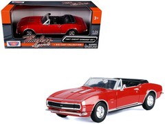 Motormax 73301R 1/24 1967 Chevrolet Camaro SS Convertible Burgundy