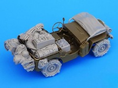 1/35 Scale Die-Cast Resin Model Assembled Kit US Jeep Accessories Set (No Car…