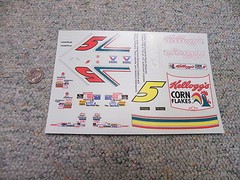 Blue Ridge decals 1/24 1/25 Kellogg’s Corn Flakes #5 GMAC K33
