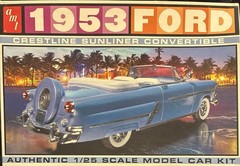 53 Ford Convertible REAR FENDER CHROME TRIM 607 1651 Model Car Part COMBINE