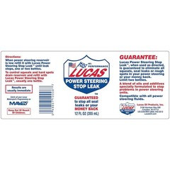 Lucas Oil Power Steering Stop Leak – 12 Ounce