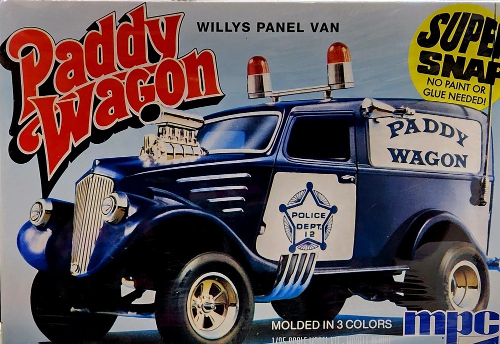 Paddy Wagon Willys Panel Van MPC 1:25 Super Snap NEW FACTORY SEALED *US Seller*