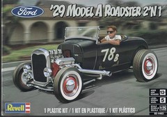Revell 1/25 1929 Ford Model A Roadster Plastic Model Kit #4463