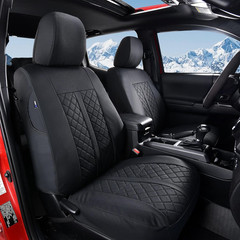 2 Front Tacoma Seat Covers Leather Car Seat Covers Waterproof Truck Seat Cushion
