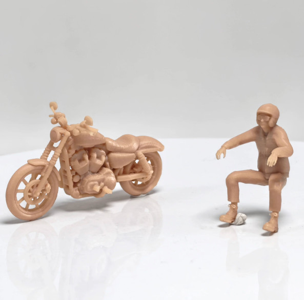 1/64 Motorcycle Model Scale 883 Garage Model Vehicle Accessories Colorless 1pc