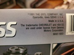 AMT Chevrolet C1500 454 SS 1/25 Model Kit, New Open Box Bags Sealed