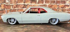 1/24 Scale: 21/20 Inch “Weld S81” Wheels W/ Wide Rear Street Tires