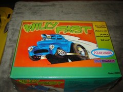 Polar Lights 6001F Willy Fast Cherry Bomb Red Box open kit Built 1998 Kit AS IS