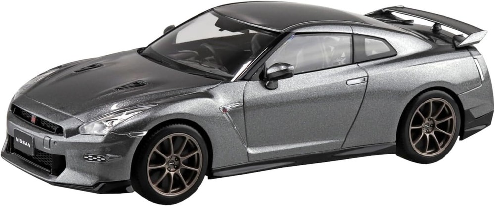 Aoshima 1/32 Snap Kit Nissan R35 GT-R Dark Metal Grey Color-coded from JP 13714