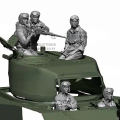 1/16 Scale Resin Body Assembled Model Kit Military Hobby Miniature WW2 US Tan…