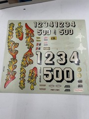 VINTAGE AMT ERTL 1/25 SCALE ” 1957 FORD decal sheet only