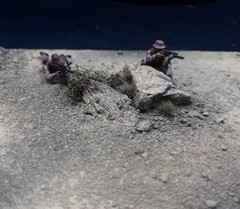 1/35 Scale Military Diorama Base Terrain Display Model Soldiers Figures Diecast